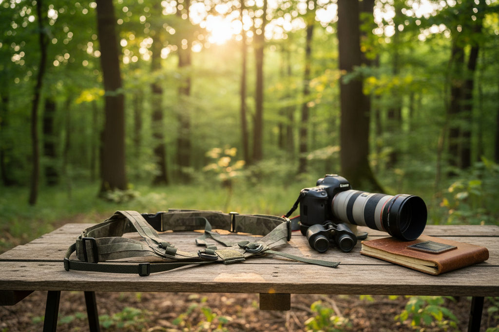 Original Style Speed-shooter Harness with Chest-stability Strap in outdoor photography setting